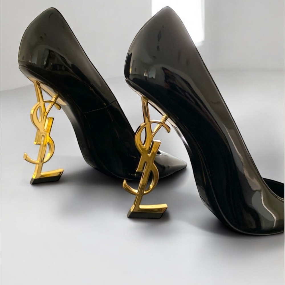 Saint Laurent Opyum Patent Leather Heels – Size 40 (US 10) – NIB - Picture 2 of 7